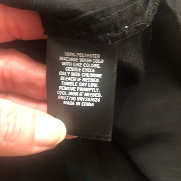 MOSSIMO - SHEER BLACK BLOUSE TIES IN FRONT. - Picture 4 of 6